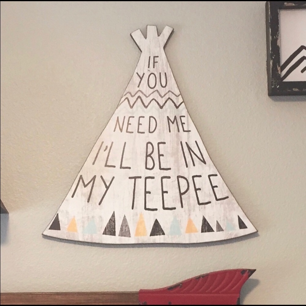 Teepee wall art